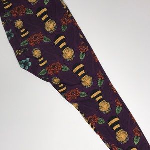 Lularoe OS Bee Leggings.